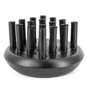 Precioso florero de hierro de metal con encanto antiguo y atractivo rústico diseñado para exhibiciones florales de primera calidad en espacios elegantes - Product Image 6