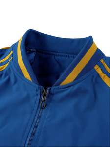 Chaqueta con letras de béisbol personalizada para adultos y jóvenes de la mejor calidad Material de lana de color personalizado con mangas de cuero chaqueta universitaria - Product Image 5