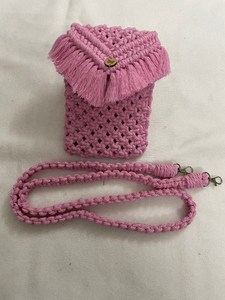Petite pochette bohème en macramé, sac à bandoulière écologique, sac à main en coton, support pour smartphone, sac à bandoulière, décoration de la maison, nouvel an - Product Image 2