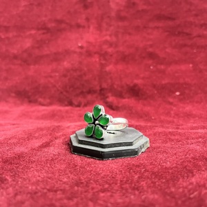 Anillo de Moda para Mujer Chapado en Plata Oxidada con Diseño de Flor, Regalo para Ella - Product Image 5