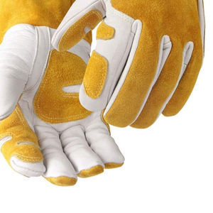 Precio al por mayor Guantes de cuero impermeables para conducir Guantes de seguridad diferentes para soldar en varios colores - Product Image 6