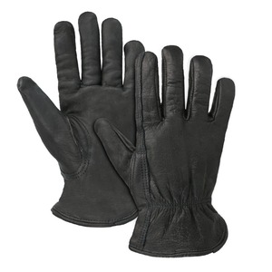 Guantes de trabajo de cuero para jardín doméstico, protección resistente al agua, forro polar, piel de vaca, unisex - Product Image 1