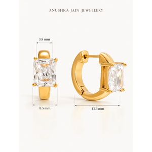 Pendientes de Aro con Zirconia Solitaria - Product Image 5