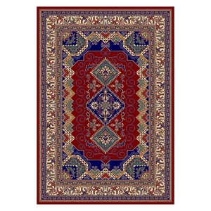 <b>RUGS</b> DEPOT LXDP-0400 Wholesale Red Burgundy Modern Vintage Digital Printed Machine Washable Chenille Area <b>Rug</b> <b>Non</b> <b>Slip</b> - Product Image 1