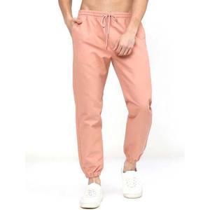Pantalons de jogging pour hommes, en toile, 100% coton, de haute qualité, décontractés, vente en gros, logo personnalisé, nouvelle arrivée - Product Image 2