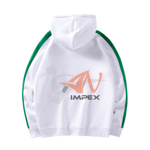 เสื้อสเวตเตอร์สวมหัวมีฮู้ดสำหรับผู้ชายเสื้อกันหนาวแบบสวมหัวมีฮู้ดพิมพ์ลายดิจิตอลวัสดุคอเสื้อยืดหยุ่น - Product Image 2