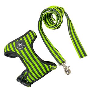 Arnés para perros con correa a juego personalizado sin tirones arnés para perros reflectante transpirable ajustable cómodo precio al por mayor - Product Image 2