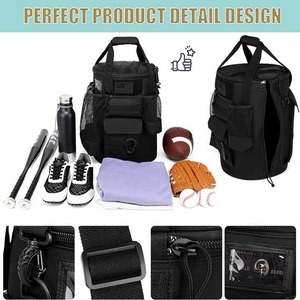 Sac seau d'entraînement de baseball de grande capacité tactique à prix d'usine avec sangle Molle et multi-poches - Product Image 4
