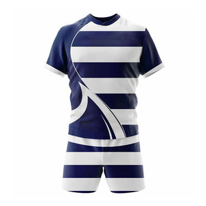 Maillots de rugby personnalisés de haute qualité nouveau Design impression par sublimation à séchage rapide uniformes de club de sports d'équipe Style d'ensemble - Product Image 1