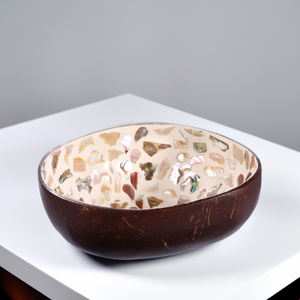 Decorative Handicraft <b>Lacquerware</b> Coconut Bowls Vietnam Handmade Eco-Friendly Durable Party Bowl-TL2012 - Product Image 4