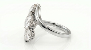 Anillo de Diamantes para Mujer, Corte Brillante Redondo, Joyería Clásica de Compromiso, Diamantes Cultivados en Laboratorio - Product Image 5