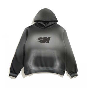 Nuevo diseño de estilo vintage, conjunto de pantalones de chándal estampados, sudaderas con capucha de punto trenzado lavado para hombres - Product Image 2