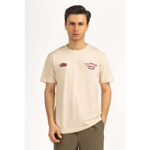 Camisetas de Manga Corta para Hombre, 100% Algodón, Corte Holgado, Tejido Jersey, Diseño Sólido con Logotipo, Transpirables, Antiarrugas, 200 Gramos Comprimidos - Product Image 1