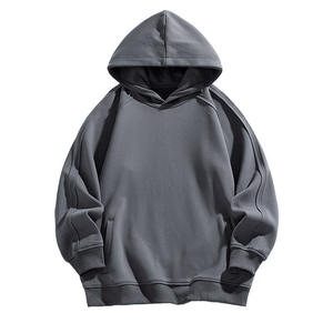 OEM personalizado impreso bordado logotipo diseño sudadera de los hombres otoño Casual Simple Color sólido Sudadera con capucha - Product Image 1