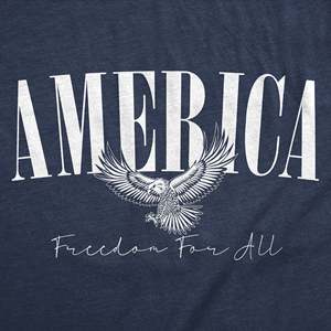 T-shirt Streetwear America Freedom pour femmes, toutes tailles du XS au 4XL, coton léger et respirant, coupe ajustée, version courte - Product Image 2