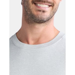 Beige 300g Camiseta de manga corta de algodón pesado Verano Cuello redondo Camisa suelta y base para hombres Mujeres Camiseta básica - Product Image 3