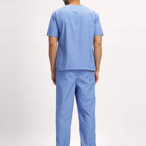Nuevo Color hombres/mujeres tejido elástico 100% algodón enfermera traje de manga larga para uniformes de Hospital cómodo y elegante - Product Image 5