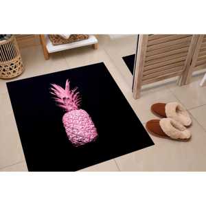 Alfombra Estampada - Alfombra de Cocina con Diseño de Piña Rosa, Alfombra Moderna de Lujo, Alfombra Suave No Tejida - Product Image 4