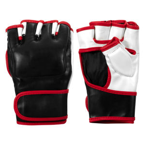 ถุงมือชกมวยหนัง PU แบบกำหนดเองถุงมือฝึกออกกำลังกายทนทานต่อการฉีกขาดและต่อสู้กับสายรัดข้อมืออย่างปลอดภัย - Product Image 6
