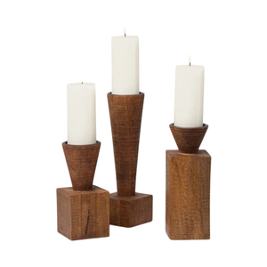 Bougeoir en bois naturel de haute qualité support de bougie de conception fabuleuse pour la maison et l'hôtel pour les accessoires de décoration de Table de Noël - Product Image 2
