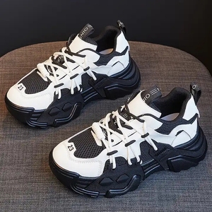 Factory fashion sneakers black men <b>shoes</b> high quality leather women's sneakers white sneakers for men - Product Image 5