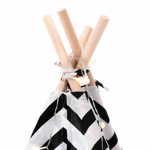 Tienda de campaña Montessori ROBINCOOL con estampado geométrico, luces y alfombra de juego para niños - Product Image 3