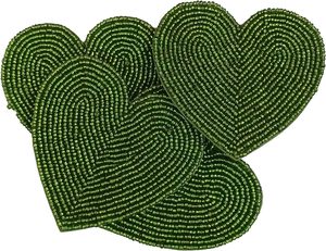 Posavasos de Yute con Cuentas Hecho a Mano, Alta Calidad, Moderno, Redondo, 300 mm de Diámetro, Duradero y Decorativo - Product Image 5