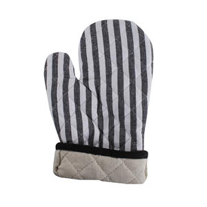 100% Cotton <b>Oven</b> Mitts with Silicone Strip Green Pot Holders for Cooking Microwave Baking Home Food Protection for Restaurants - Product Image 2