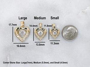 Collar con Colgante de Corazón de Diamante Moissanite VVS Antiguo con Joyería Fina de Oro de 14k para Mujer, Moda de Lujo a Bajo Precio - Product Image 4