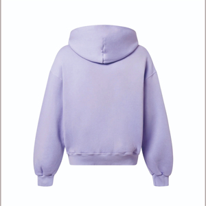 Sweat à capuche unisexe en polaire zippé avec capuche réglable Poches en polyester/coton pour les activités de plein air en hiver - Product Image 3