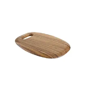 Tabla de servir de corte de madera grande de Acacia dura Reversible de grado Premium, bloque de cortar de carnicero