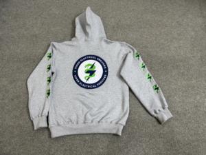 เสื้อมีฮู้ดผ้าโพลีเอสเตอร์และผ้าฝ้ายสำหรับผู้ชายและผู้หญิงเสื้อมีฮู้ดผ้าฟลีซฝึกวิ่งจ๊อกกิ้งงานปักลายผ้าไหมสกรีนลาย - Product Image 2