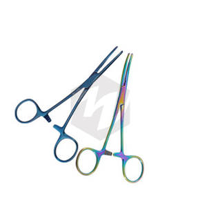 Pinzas de Carmalt de Rochester, abrazadera hemostática quirúrgica curvada de 5,5 pulgadas, instrumentos médicos de acero inoxidable con revestimiento de Color, veterinaria - Product Image 4