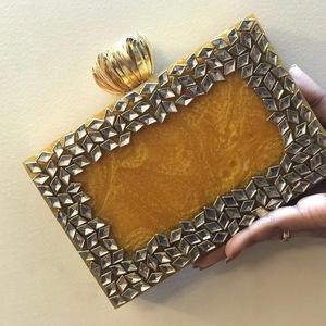 Bolso de mano de noche de lujo con cuentas y bordado de cuentas de semilla, bolso personalizado con diseño de cuentas de semilla - Product Image 2