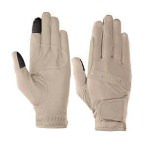 Gants d'équitation en cuir légers d'été personnalisés, tout usage, imperméables, compatibles avec les écrans tactiles, gants d'équitation western - Product Image 1