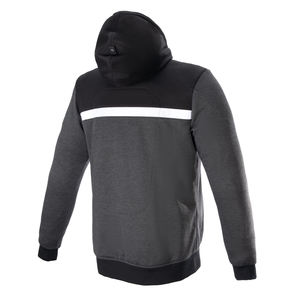 Sweat à capuche de protection pour moto pour hommes avec protections approuvées CE Doublure en maille fixe Pull à capuche zippé - Product Image 2