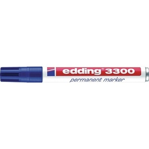 Marcadores Permanentes Azules EDDING 3300, Ancho de Línea de 1-5 mm, Punta Biselada, Paquete de 10 - Product Image 1