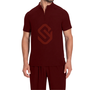 Uniforme de hospital para hombre, conjunto de 2 piezas de algodón 100% antibacteriano para ropa de personal de hospital, uniforme de enfermera de talla grande - Product Image 4