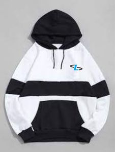 Sweat à capuche long pour homme, respirant, anti-plis, séchage rapide, hiver, uni, avec logo frontal, en molleton coton/polyester, style décontracté urbain - Product Image 5