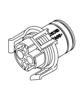Conector eléctrico de tractor JD genuino 57M8593 pieza de cojinete de repuesto duradera para una conexión eléctrica suave - Product Image 2