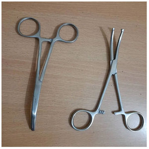 Meilleure vente pince à moustiques 12.5cm droite et incurvée pince à artère en acier inoxydable de haute qualité Instrument chirurgical - Product Image 6