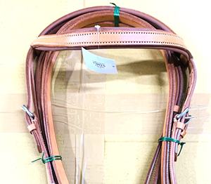 Sale en cuir de qualité supérieure pour l'équitation Bride sans mors avec traction latérale rembourrée souple à un prix abordable - Product Image 3