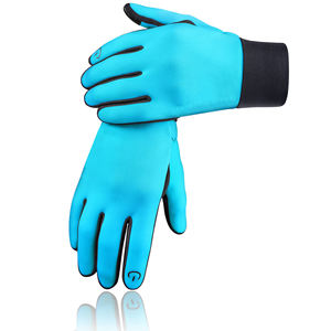 Guantes para correr de alto agarre para hombres, cálidos, de poliéster, resistentes al agua, entrenamiento al aire libre, ajuste térmico cómodo, guantes para correr para hombres - Product Image 1