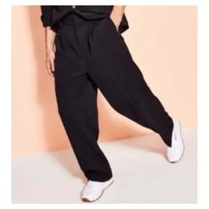 Pantaloni Neri da Uomo Royalty Maluma 100% Cotone, Gamba Leggermente Larga, Logo Personalizzabile, Vestibilità Ampia, Decorazione con Cerniera, Anti-Piega, 6XL - Product Image 2