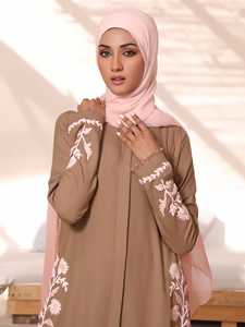 OEM de alta calidad de las mujeres Abaya diseño de sonrisa abierta con mangas largas al por mayor a un precio razonable - Product Image 3