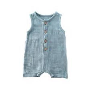 Mono de Bebé Unisex con Cierre YKK, 100% Algodón Orgánico Certificado GOTS, con Rayas - Product Image 4
