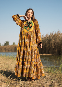 Elegante Vestido Largo Maxi para Mujer del Fabricante, Hermoso Estampado Floral, Estilo Boho, Largo hasta el Suelo, Verano, Trabajo, Casual, Abaya - Product Image 4