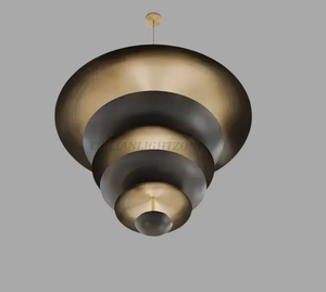 Premium Mid Century <b>Modern</b> Brass Sputnik <b>Ceiling</b> <b>Light</b> Adjustable Height Flush Mount Chandelier 1950s Atomic Cosmic Design - Product Image 3