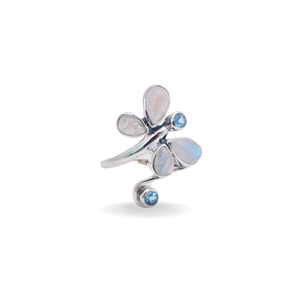 925 bagues en argent Sterling pour dames bijoux pierres précieuses 925 bagues en argent Sterling fleur doigt 925 bague en argent Sterling pour les femmes - Product Image 2