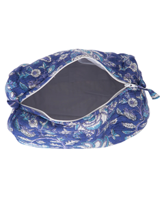 Eco-Friendly Cotton <b>Quilted</b> for Carry Bag with Zipper Closure | Lightweight Reusable Cosmetic Organizer - Product Image 4